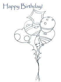 Happy Birthday Balloon Character