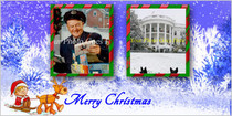 Merry Christmas Winter Collage Card