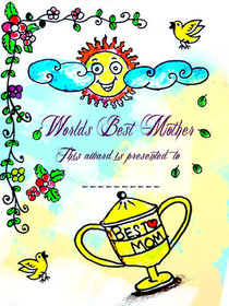 Worlds Best Mother Award Card