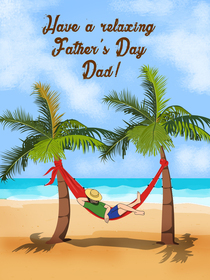 Relaxing Father's Day Beach Hammock