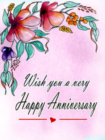 Very Happy Anniversary Greeting Card