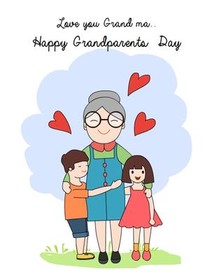 Love You Grandparents Day Card