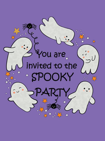 Spooky Ghost Party Invitation