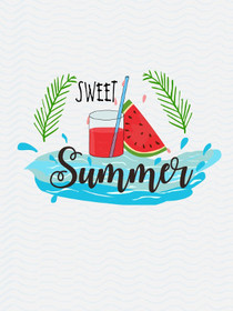 Sweet Summer Watermelon Greeting Card