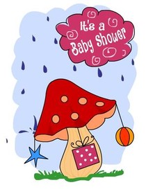 It's a Baby Shower Umbrella Card