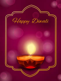 Happy Diwali Greeting Card