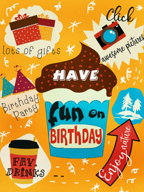 Fun Birthday Celebration Greeting Card