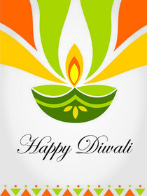 Happy Diwali Greeting Card