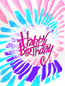 Colorful Radiant Happy Birthday
