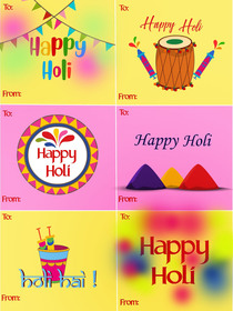 Happy Holi Festival Greeting Cards