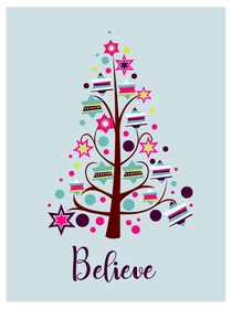 Believe Christmas Tree