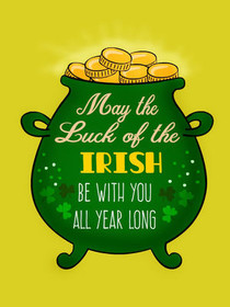 Luck of the Irish Pot of Gold Card