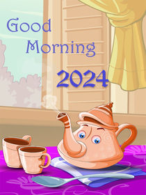 Good Morning 2024 Greeting Card