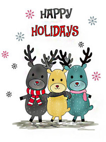 Happy Holidays Reindeer Friends