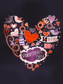 Valentine's Day Heart Collage