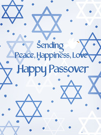 Happy Passover Stars Card