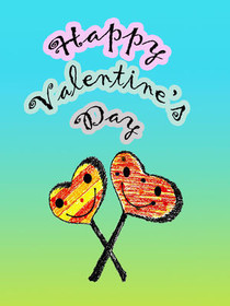 Happy Valentine's Day Lollipop Hearts