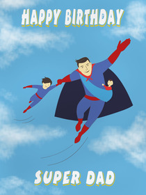 Super Dad Birthday Card