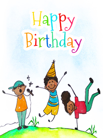 Colorful Kids Birthday Celebration