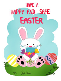 Happy and Safe Easter Greeting Card