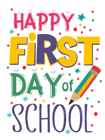 Happy First Day of School Card