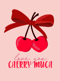 Love You Cherry Much Greeting Card