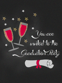 Bachelorette Party Champagne Invitation