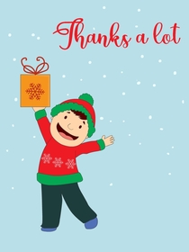 Thanks a Lot Holiday Greeting Card