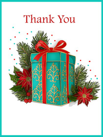 Christmas Thank You Gift Card