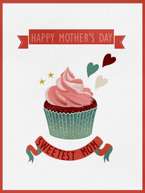 Happy Mother's Day Cupcake Card