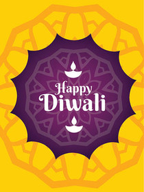 Happy Diwali Greeting Card