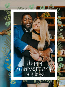 Happy Anniversary My Love Photo Card
