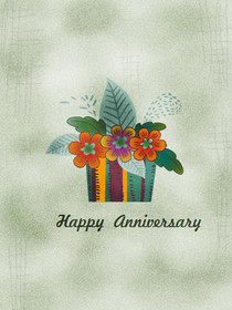Happy Anniversary Floral Gift