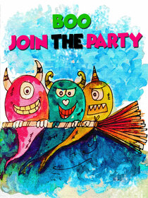 Boo Join the Party Halloween Card