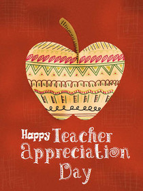 Happy Teacher Appreciation Day Card