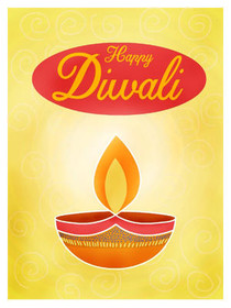 Happy Diwali Greeting Card