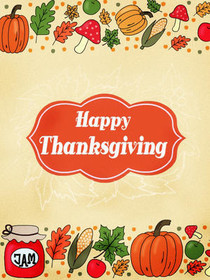 Happy Thanksgiving Greeting Card