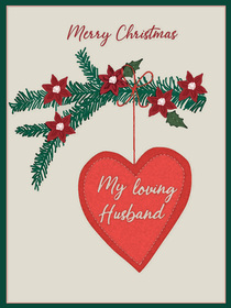 My Loving Husband Christmas Card