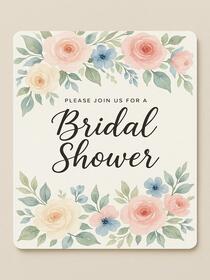 Floral Bridal Shower Invitation