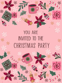 Christmas Party Invitation Card