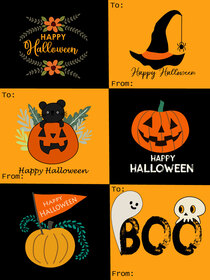 Halloween Gift Tags Collection
