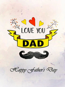 Love You Dad Father's Day Card