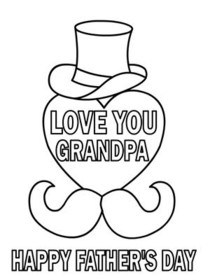 Love You Grandpa Father's Day Card