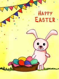 Happy Easter Bunny Card