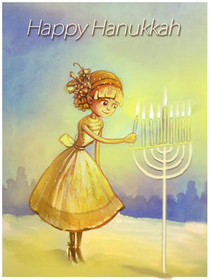 Happy Hanukkah Greeting Card