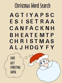 Christmas Word Search Greeting Card