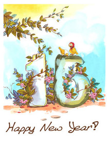 Happy New Year 2025 Celebration Card