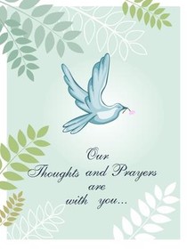 Thoughts and Prayers Sympathy Card