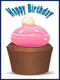 Happy Birthday Cupcake Card