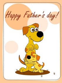 Happy Father's Day Dog Card